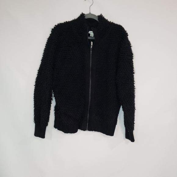 NWOT Treasure & Bond Loop Yarn Front Zip Cardigan Size Small - Picture 2 of 9